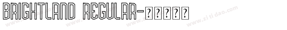 Brightland Regular字体转换